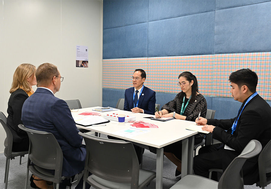 รองผู้ว่าการ ด้านเสถียรภาพการเงิน ธนาคารแห่งประเทศไทยหารือทวิภาคีกับ Governor and Chairman of the Board of Governors จากธนาคารกลางเดนมาร์ก