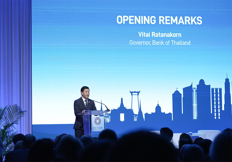 ผู้ว่าการ ธปท. กล่าวเปิดงาน 41st Annual G30 International Banking Seminar ภายใต้หัวข้อการสร้างสมดุลระหว่างนวัตกรรมและเสถียรภาพระบบการเงินในยุคดิจิทัล (Balancing Innovation and Stability in Modern Digital Finance)