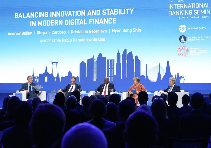 ผู้ว่าการ ธปท. กล่าวเปิดงาน 41st Annual G30 International Banking Seminar ภายใต้หัวข้อการสร้างสมดุลระหว่างนวัตกรรมและเสถียรภาพระบบการเงินในยุคดิจิทัล (Balancing Innovation and Stability in Modern Digital Finance)