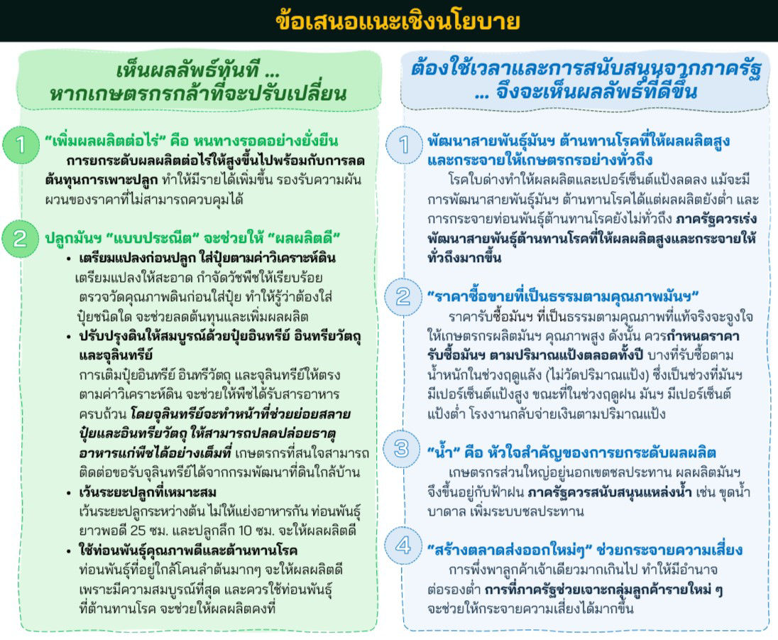 ข้อเสนอแนะเชิงนโยบาย