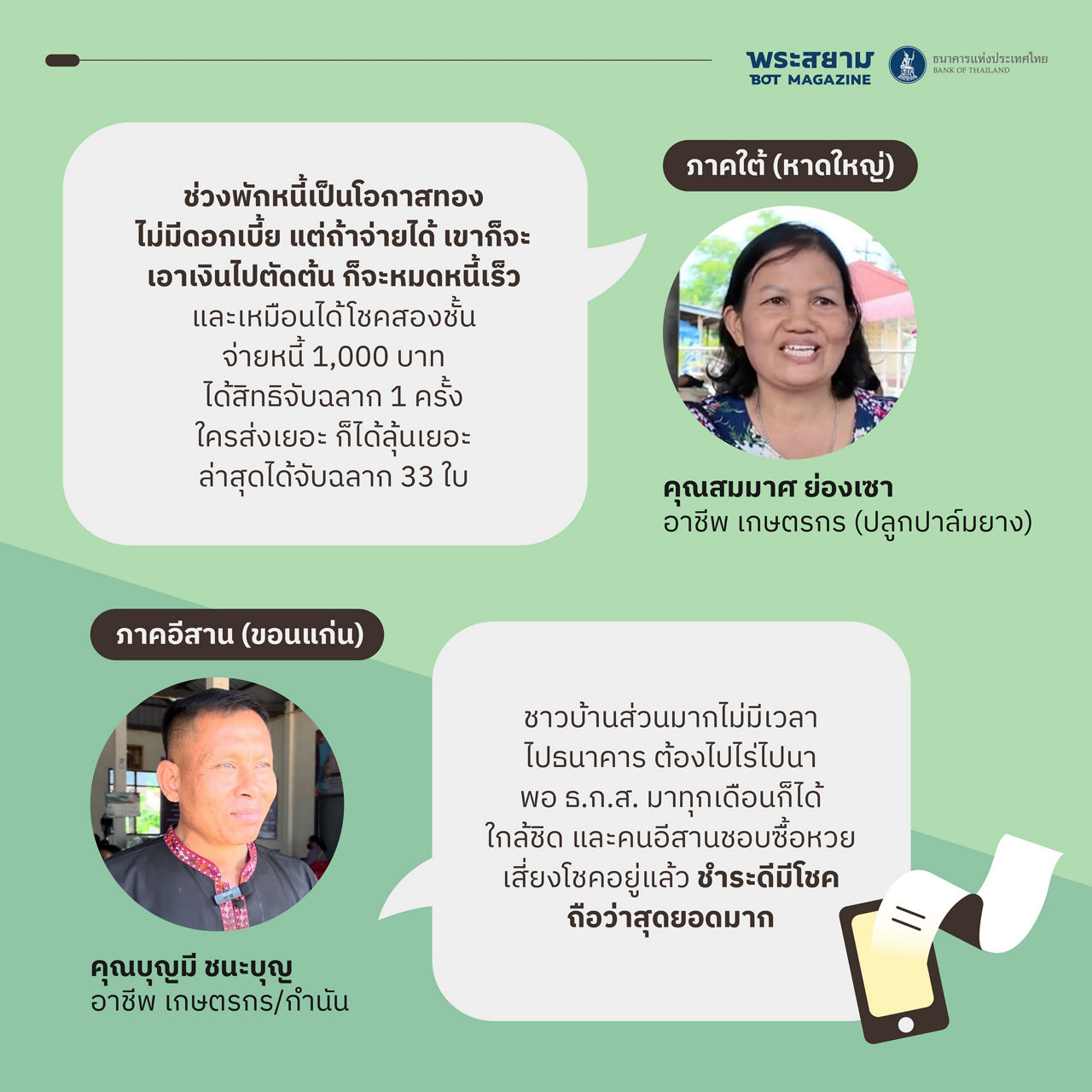 feedback from agriculturists
