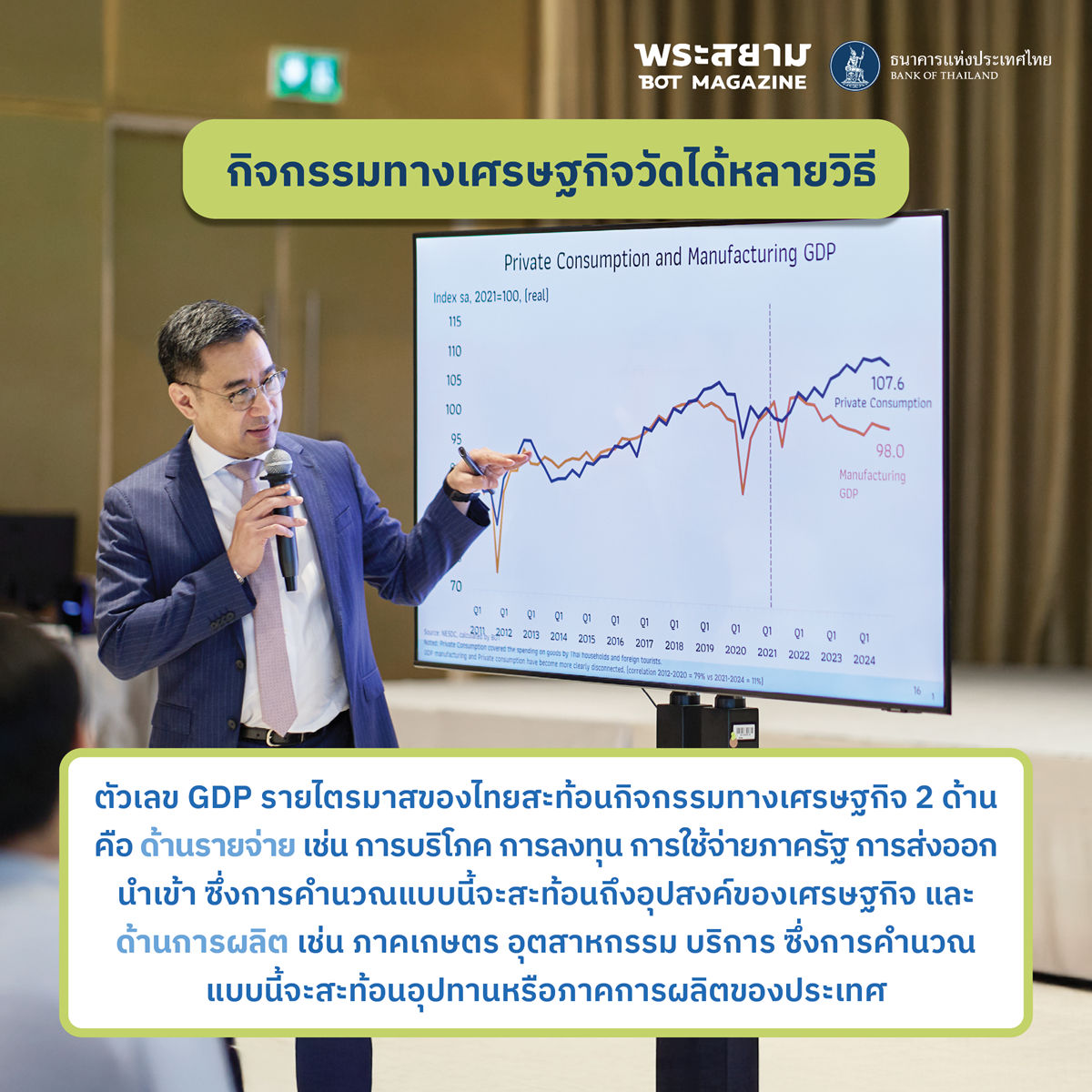 กิจกกรมทางเศรษฐกิจวัดได้หลายวิธี