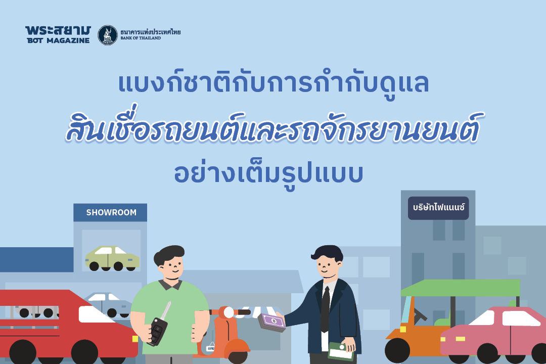 แบงก์ชาติกับการกำกับดูแลสินเชื่อรถยนต์และรถจักรยานยนต์อย่างเต็มรูปแบบ