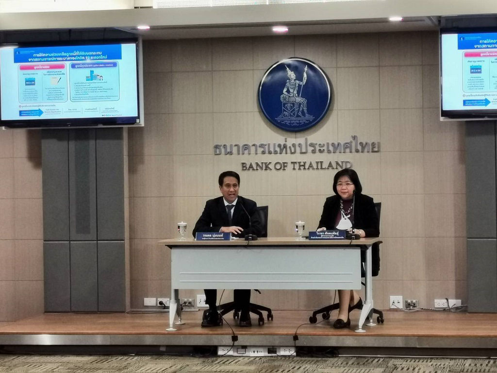 บรรยากาศ Media briefin การให้ความช่วยเหลือลูกหนี้ที่ได้รับผลกระทบจากการระบาดของโควิด 19 ระลอกใหม่