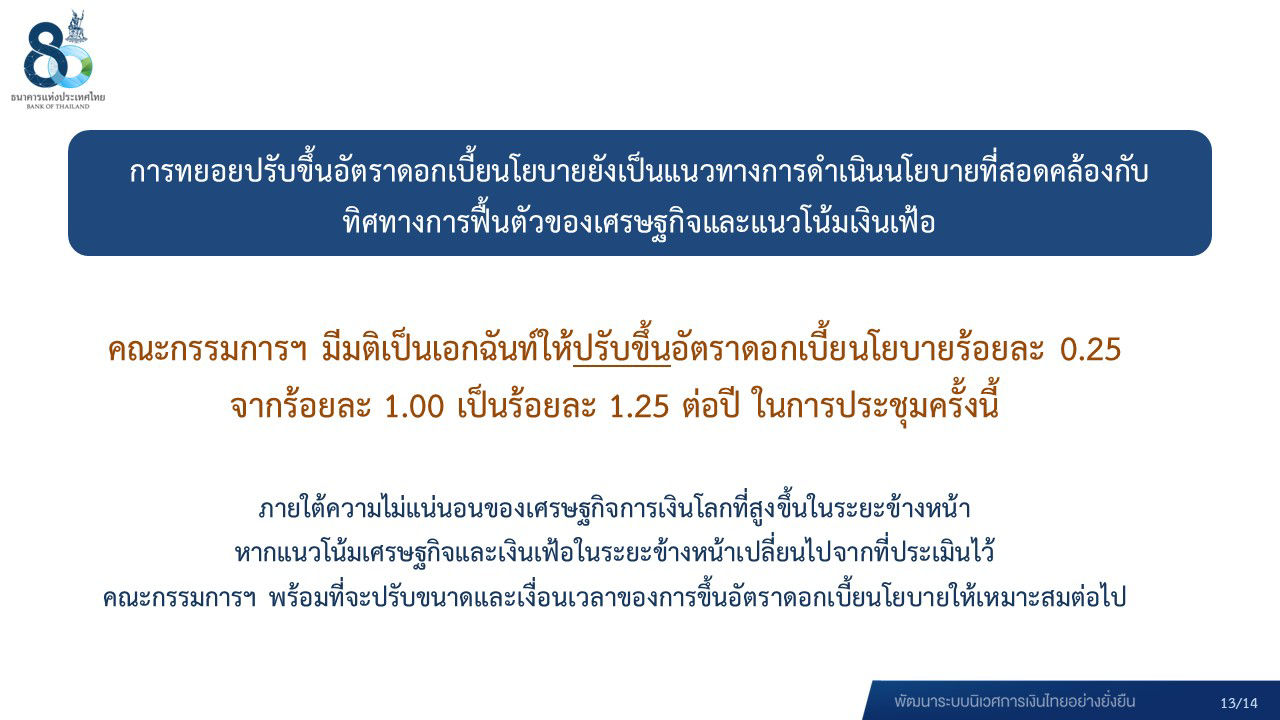 ผลการประชุม