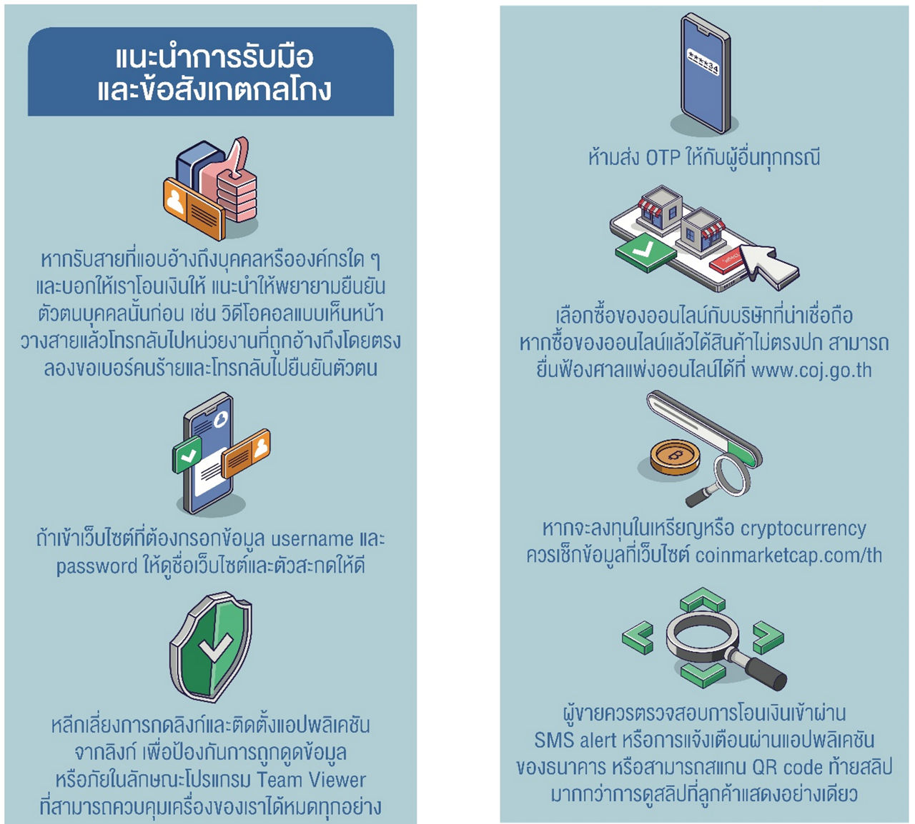 แนะนำการรับมือและข้อสังเกตกลโกง