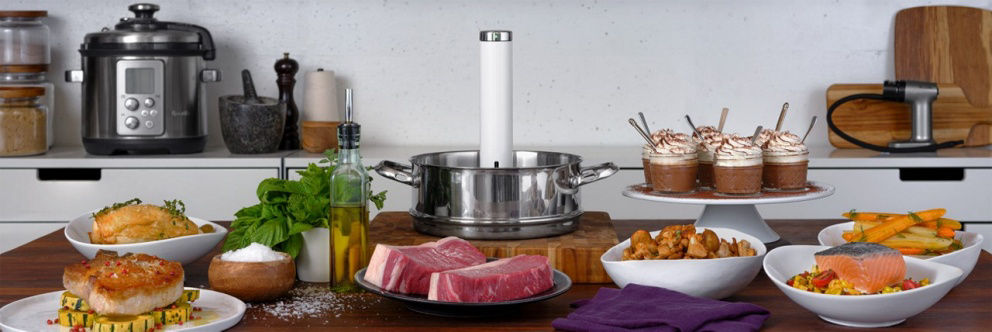 Sous Vide Cooker Machine with Food