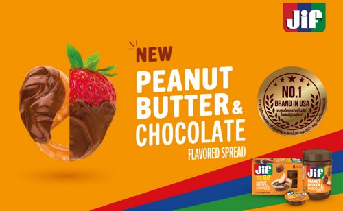 New Jif Peanut Butter & Chocolate Flavored Spread เนยถั่วสูตรใหม่ อร่อยลงตัว