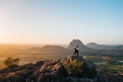 Hikers at the top of Mount Ngungun