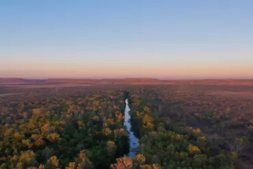Aerial of Lawn Hill Gorge Boodjamulla National Park