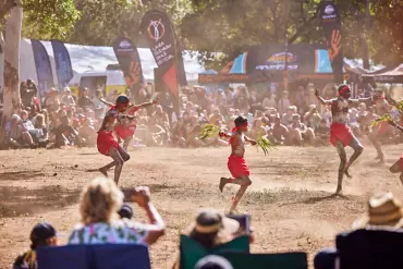 Indigenous performers at the 3 day Laura Quinkan Dance Festival | Road trip Laura Quinkan Indigenous Dance Festival