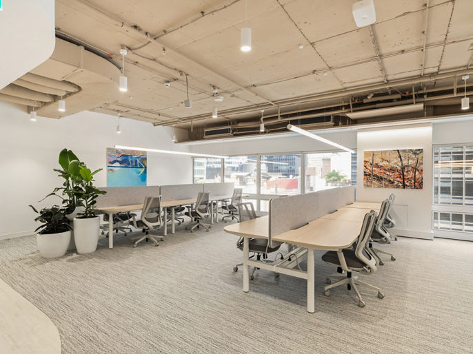Image of interior office fitout at 175 Pitt Street with CBD views 
