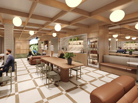 Image of lobby and cafe at Bond One, Millers Point