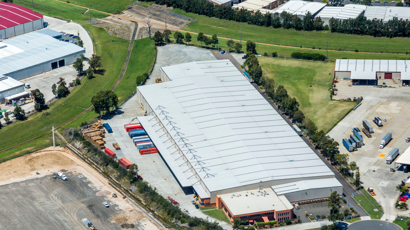 Aerial image of 5 Inglis Road distribution centre warehouses