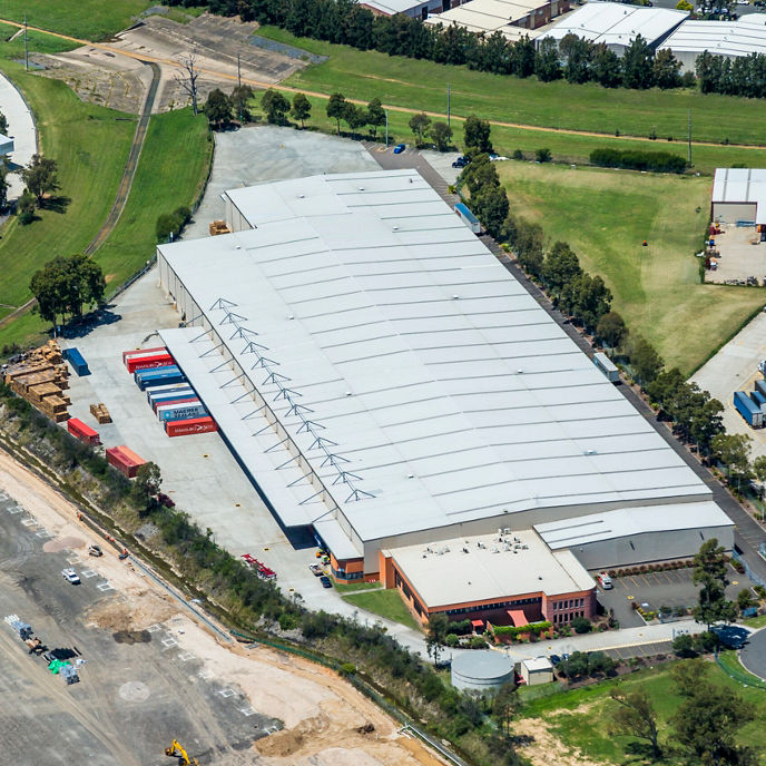 Aerial image of 5 Inglis Road distribution centre warehouses