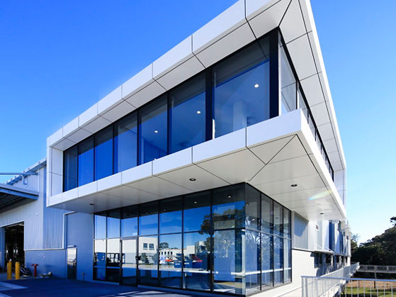 Exterior image of modern office amenity in warehouse at 2-8 South Street 