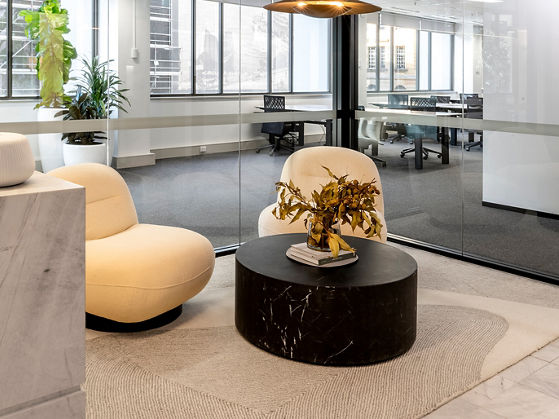 Image of waiting area in workspace at 175 Pitt Street 