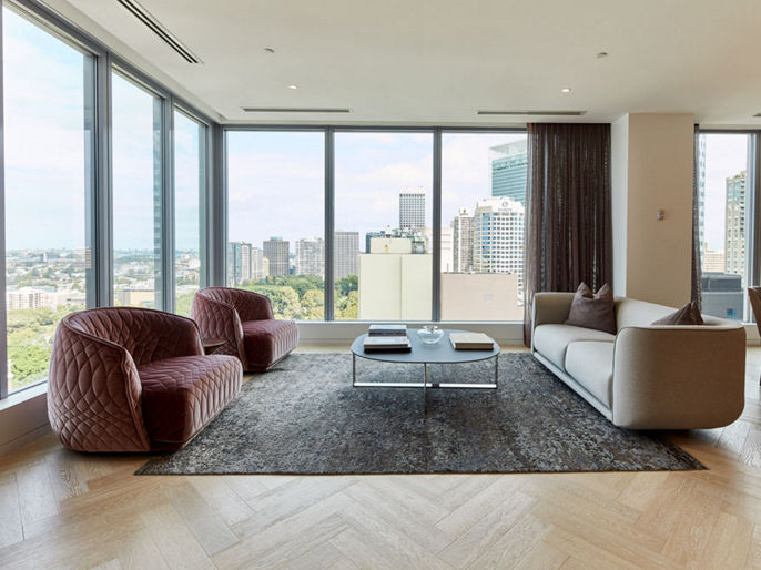 Interior image of 60 Castlereagh Street office suite with views over Sydney