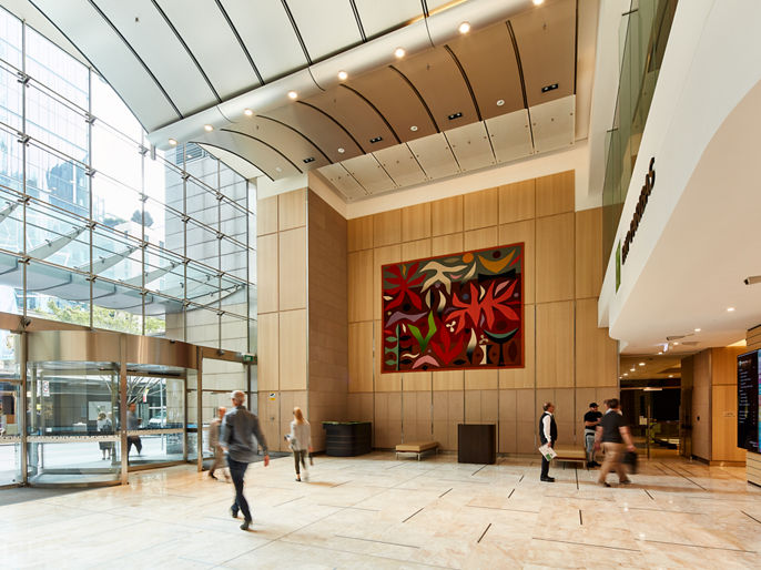 Interior image of 60 Castlereagh Street office lobby