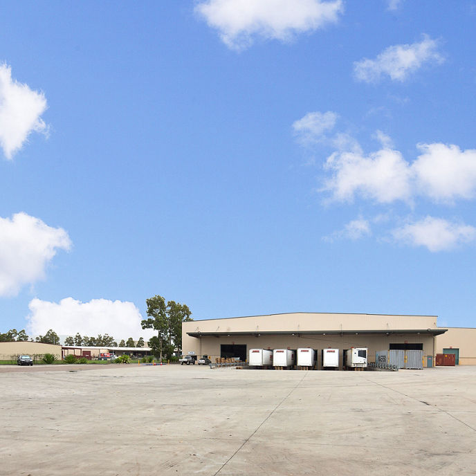 Exterior image of 5 Inglis Road warehouse loading bays