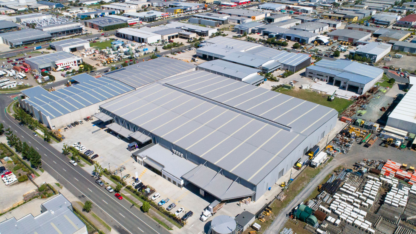 Aerial image of 7 French Avenue warehouse facilities within surroundings