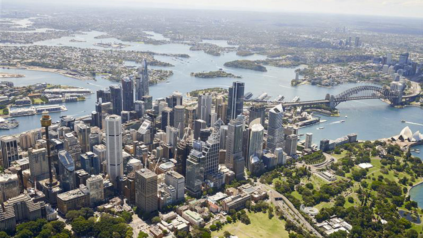 Sydney city aerial