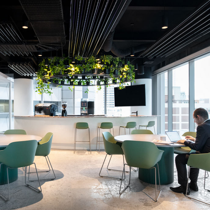 Image of people in workspace at 80 Collins Street