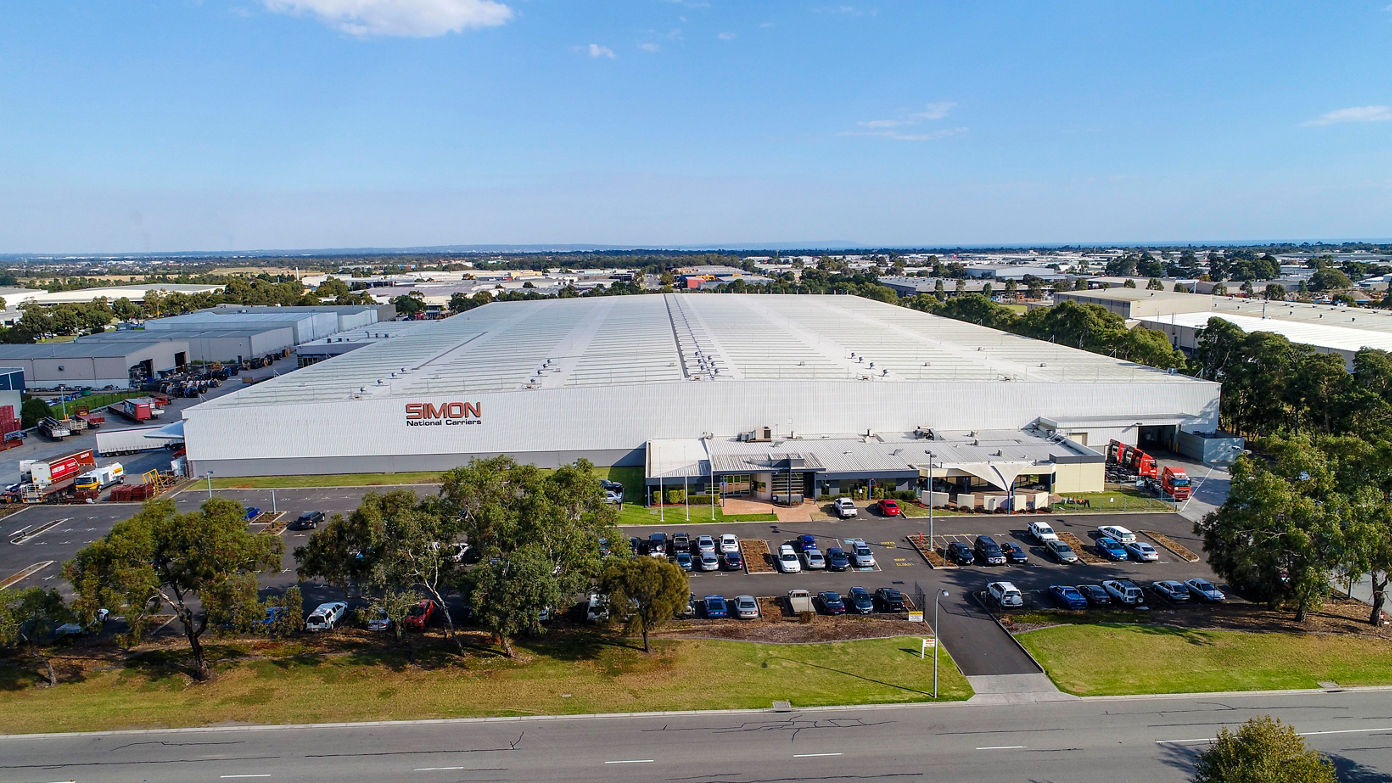 Aerial image of 90 Mills Road industrial and logistics facility