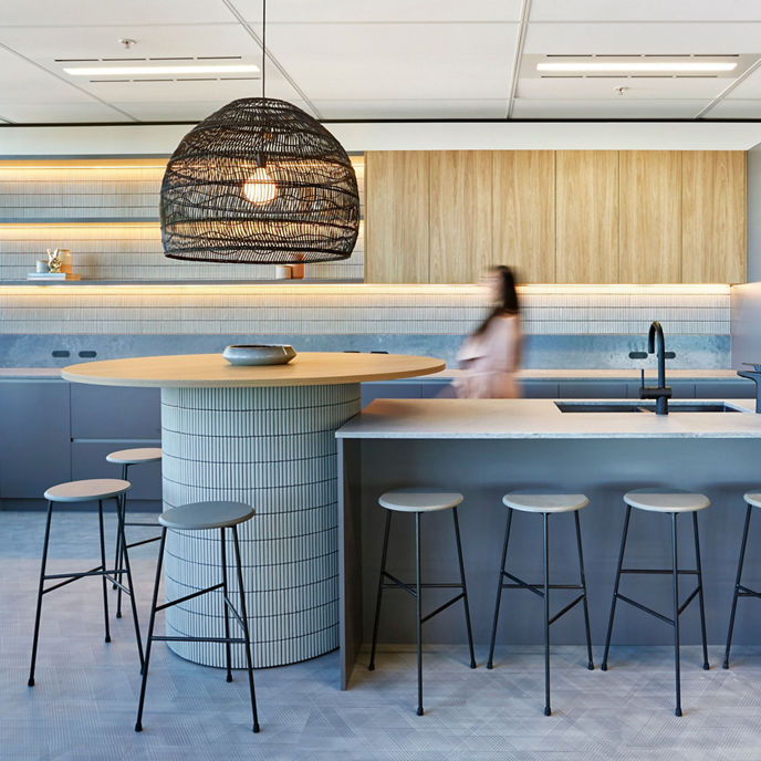 Interior image of 60 Castlereagh Street office kitchen facilities