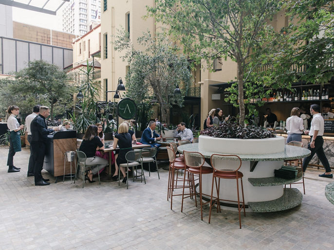 Exterior image of One Farrer garden cafe restaurant facilities