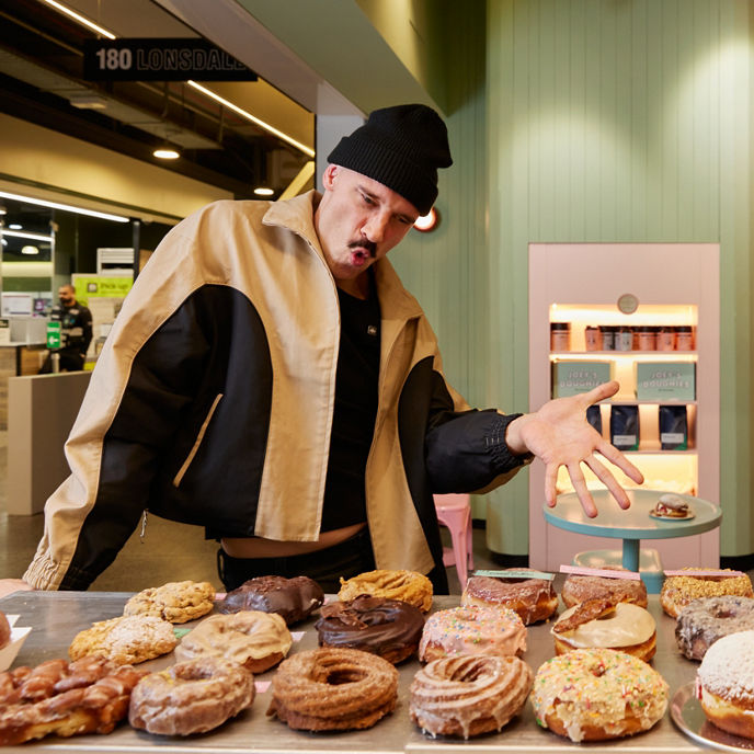 Ross howse @banginsangas - Joey's Doughies QV Food Hall