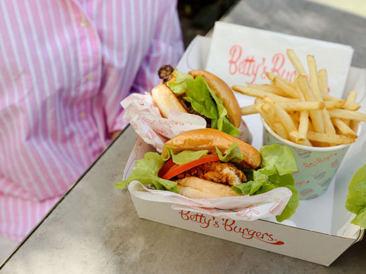 Bettys burgers kids menu