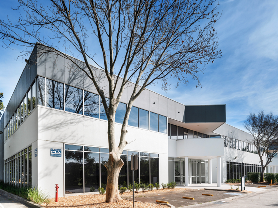 Exterior image of Botany Quarter Industrial Estate office facilities and car park bays