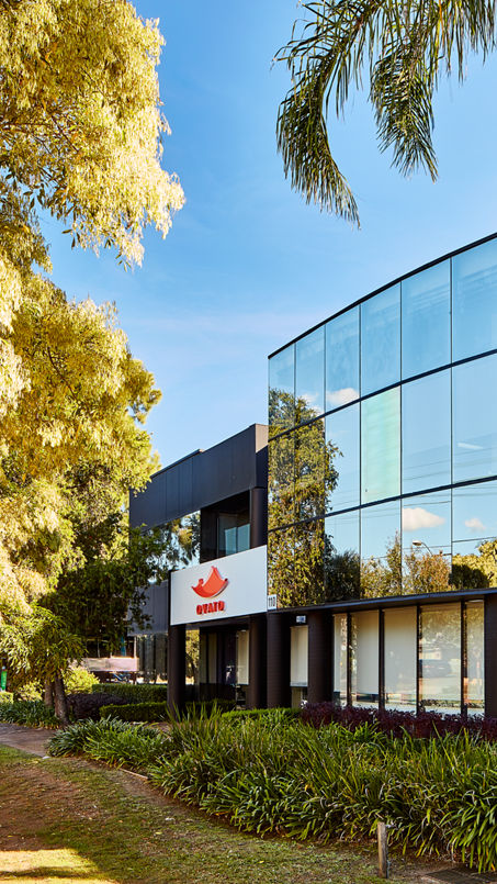 Exterior image of Centrewest Industrial Estate office space and landscaping