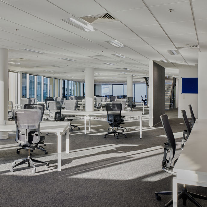 Image of office fitout in workspace at Skyring Place 
