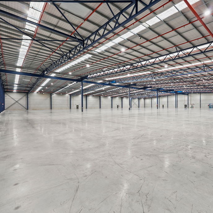 Interior image of Dandenong Industrial Estate empty warehouse