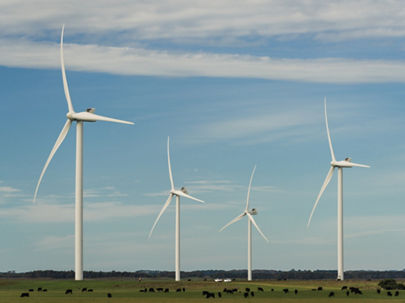 Wind turbines at Macarthur Wind Farm 