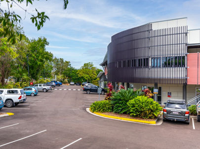The car park outside Noosavile Medical and Professional Centre 