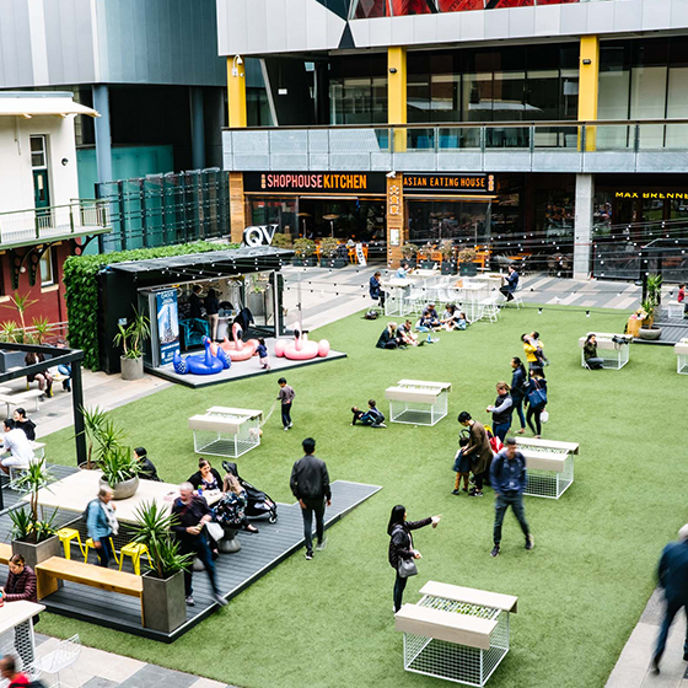 QV Melbourne outdoor area