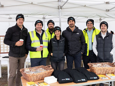 Dexus team with Healthy Heads in Trucks & Sheds