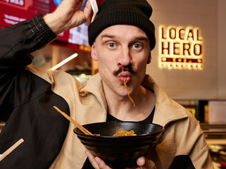 Ross howse @banginsangas - Local Hero Singapore QV Food Hall