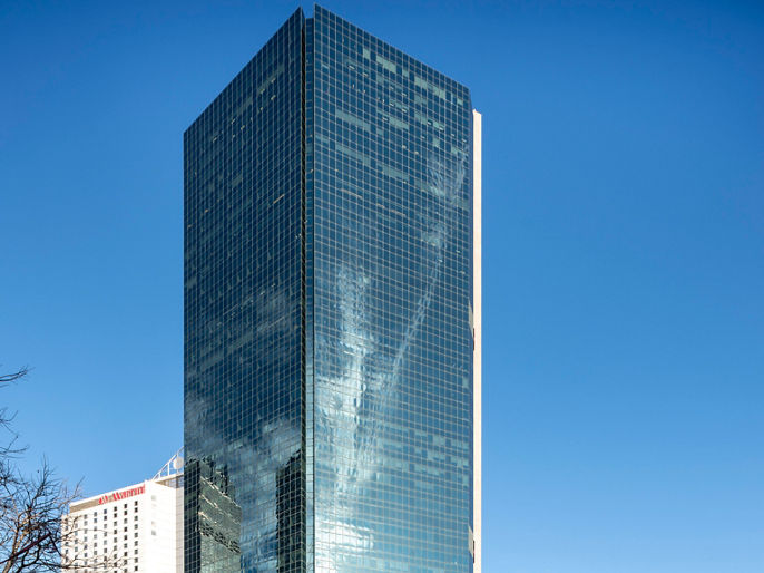 Exterior image of Gateway Sydney office tower from Circular Quay 