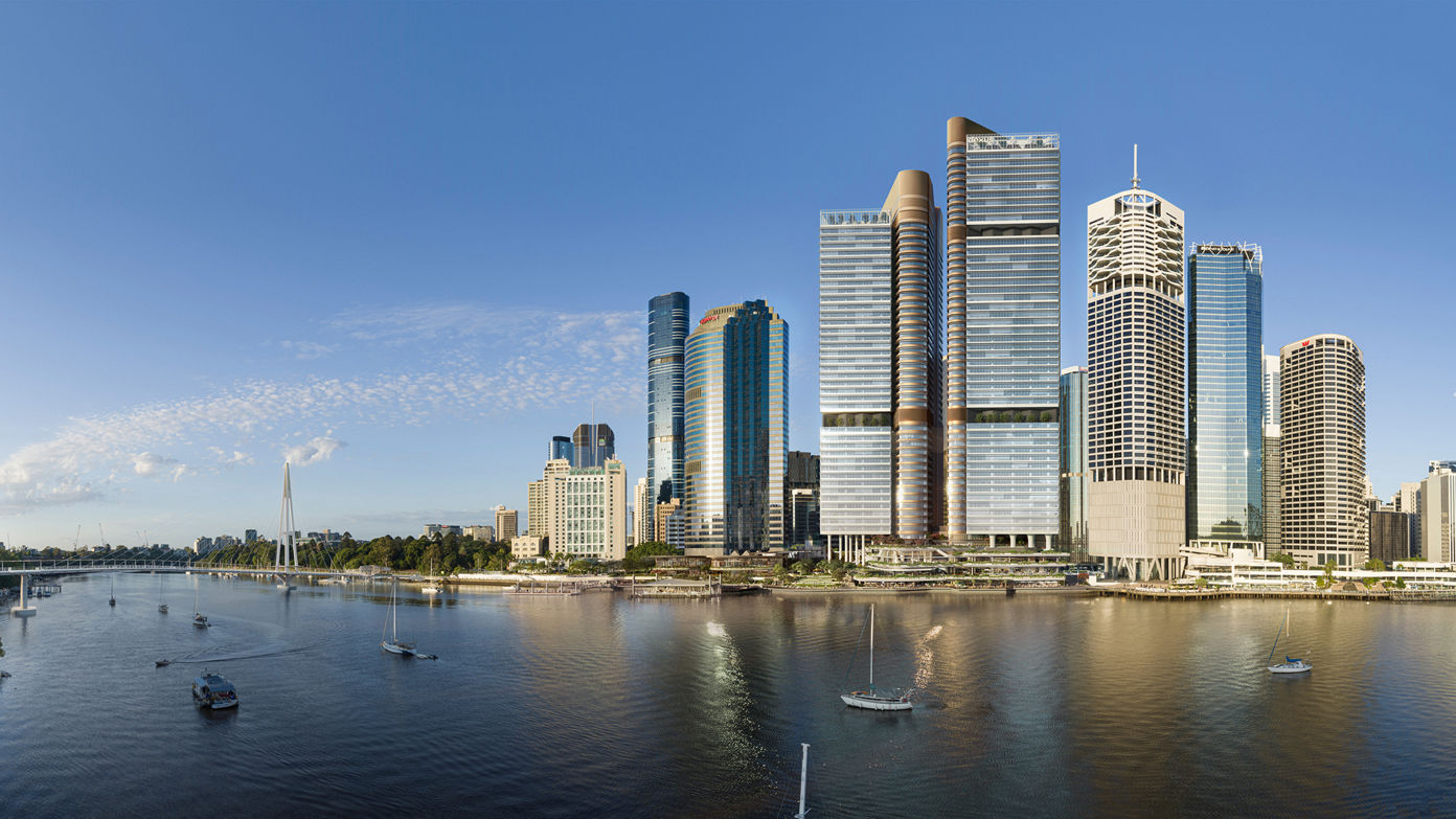 Waterfront Brisbane, Artist impression