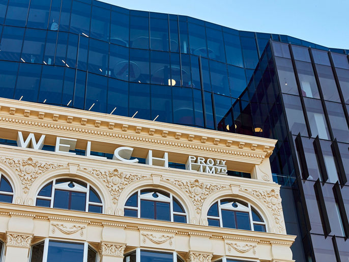Image of restored heritage facade at 180 Flinders Street 
