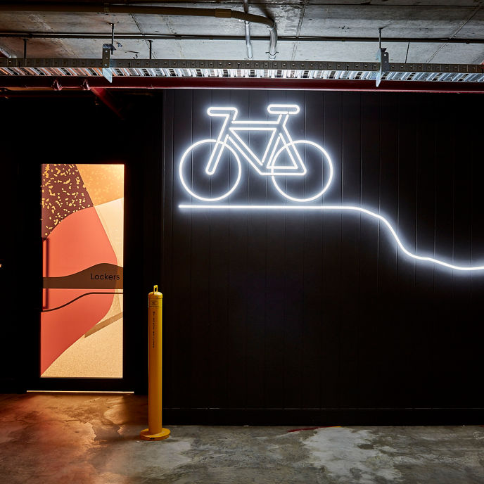 Image of entry to end-of-trip facilities at 101 George Street 