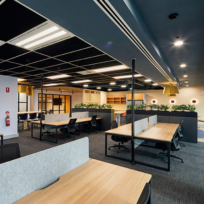 Image of interior fitout in a workspace at 180 Lonsdale Street