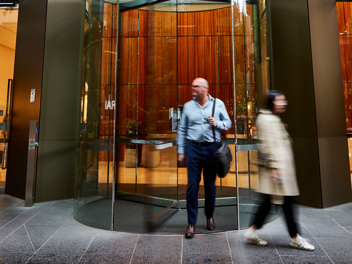 image of 360 Collins Street revolving doors