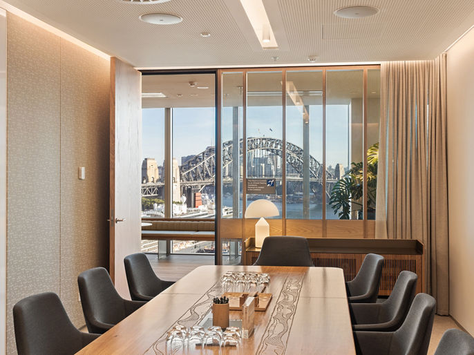 33 alfred internal boardroom with harbour bridge view