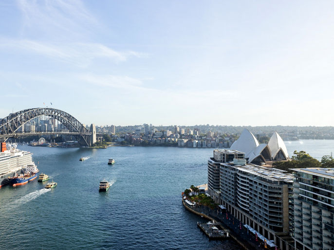 Sydney harbour view from 33 Alfred 