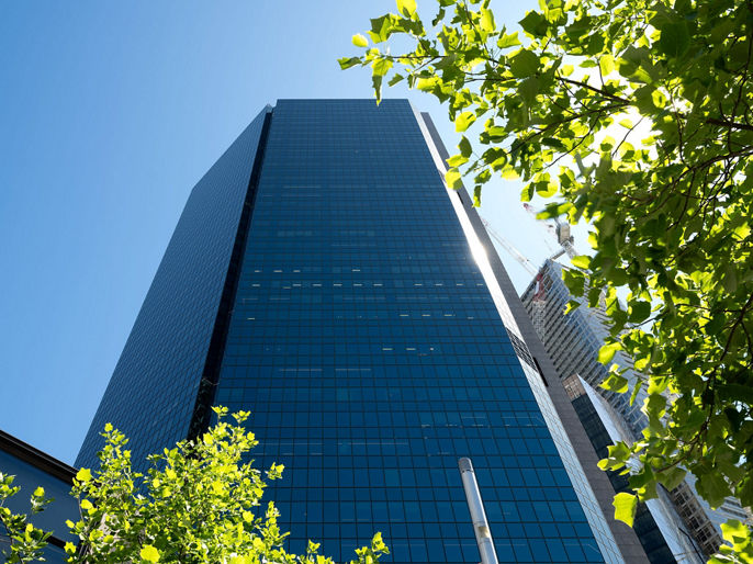 Exterior image of Gateway Sydney office tower from Circular Quay 